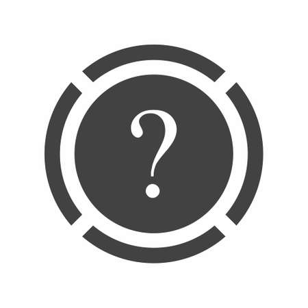 Question icon flat style vector illustrationのイラスト素材