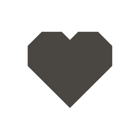 Heart icon flat style vector illustrationのイラスト素材