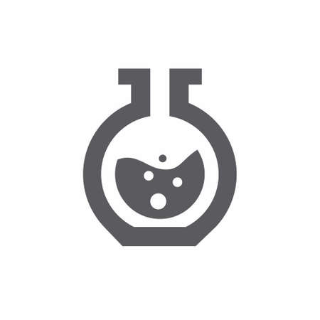 Laboratory Glass icon flat style vector illustrationのイラスト素材