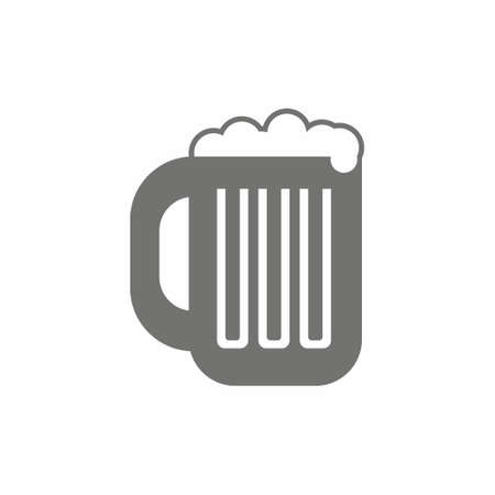 Beer cup icon glass sign vector illustrationのイラスト素材