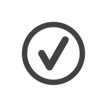 Check icon vector. check mark icon. check list button iconのイラスト素材