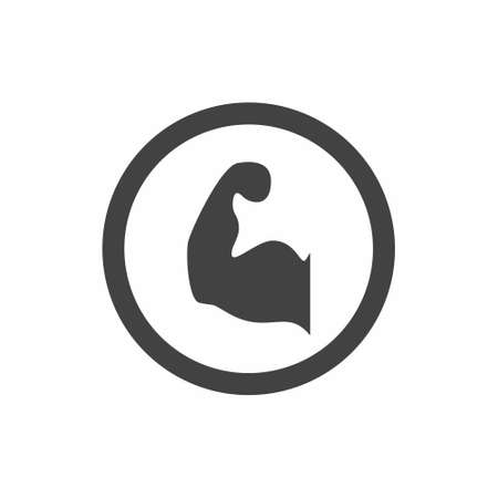 Bodybuilding fitness icon vectorのイラスト素材
