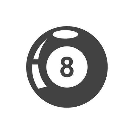 8 ball billiard vectorのイラスト素材