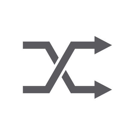 Media, random, shuffle icon vectorのイラスト素材