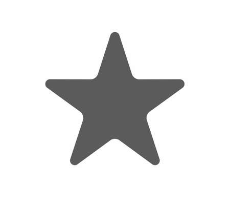 Star icon flat style vector illustrationのイラスト素材