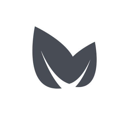Leaf icon flat style vector illustrationのイラスト素材