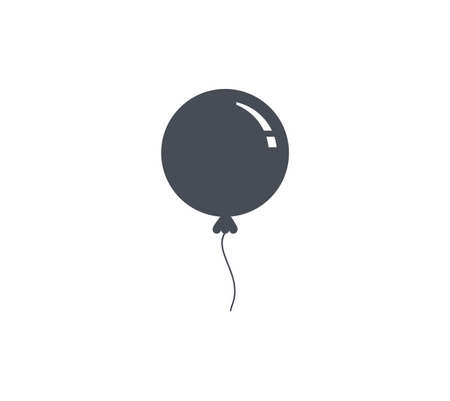 Balloon icon flat style vector illustrationのイラスト素材
