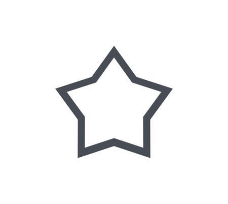 Star line icon flat style vector illustrationのイラスト素材