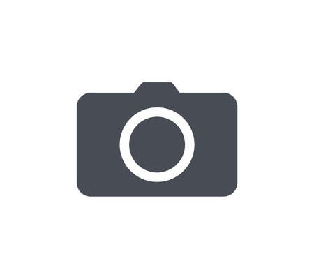 Photo camera icon flat style vector illustrationのイラスト素材