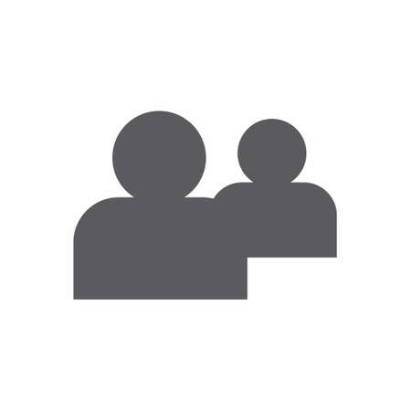 People icon flat style vector illustrationのイラスト素材