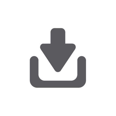 Download icon flat style vector illustrationのイラスト素材