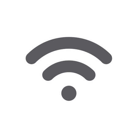 Wifi  icon flat style vector illustrationのイラスト素材