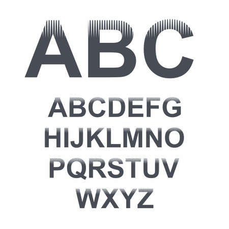 Grunge Alphabet on white background vector illustrationのイラスト素材