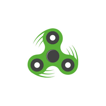 Spinner icon vector illustration on white backgroundのイラスト素材