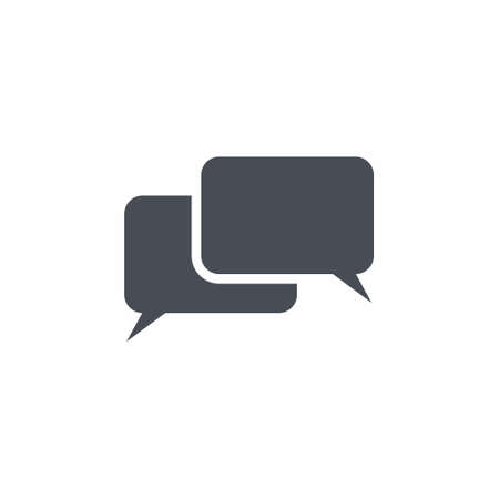 Chat icon vector illustration on white backgroundのイラスト素材