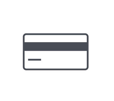Credit Card icon vector illustration on white backgroundのイラスト素材