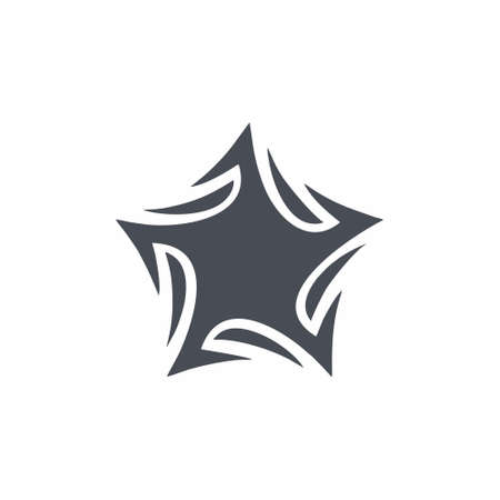 Star icon vector illustration on white backgroundのイラスト素材