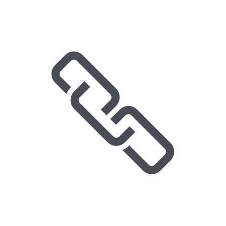 Link icon vector illustration on white backgroundのイラスト素材