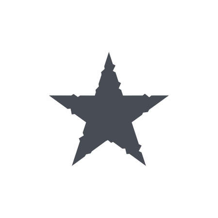 Glitch Star icon vector illustration on white backgroundのイラスト素材