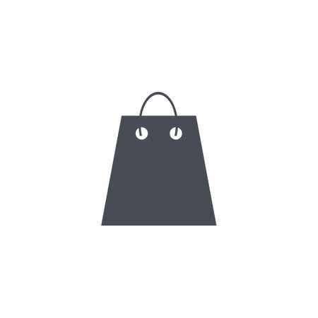 Shopping bag icon vector illustration on white backgroundのイラスト素材