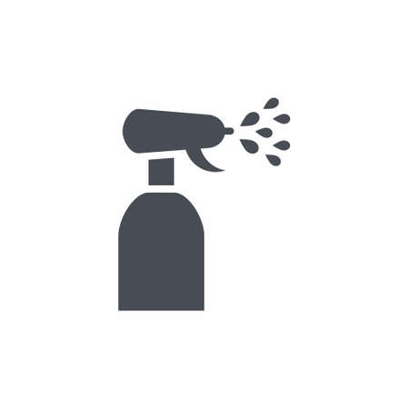 Water Spray icon in flat style on white background vector illustrationのイラスト素材