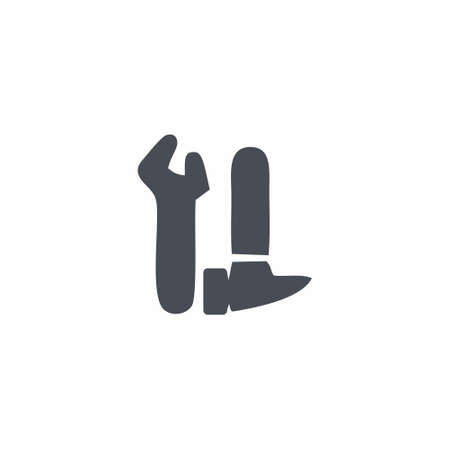 Repair Tools icon in flat style on white background vector illustrationのイラスト素材