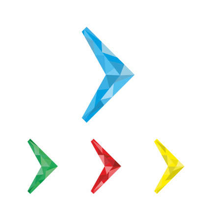 Arrow icon set isolated on white background vector illustrationのイラスト素材