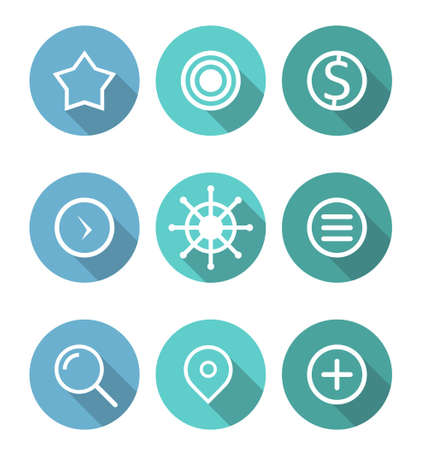 Business icon set design vectorのイラスト素材