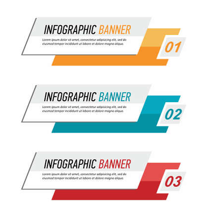 Infographic Template on white background vector illustrationのイラスト素材