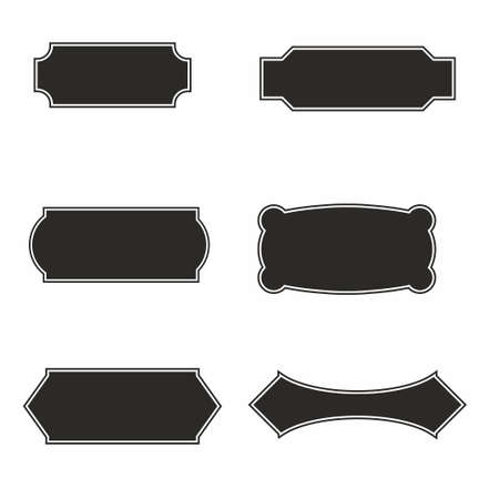 Banners set on white background vector illustrationのイラスト素材