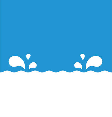 Milk splash blue and white background vector illustrationのイラスト素材