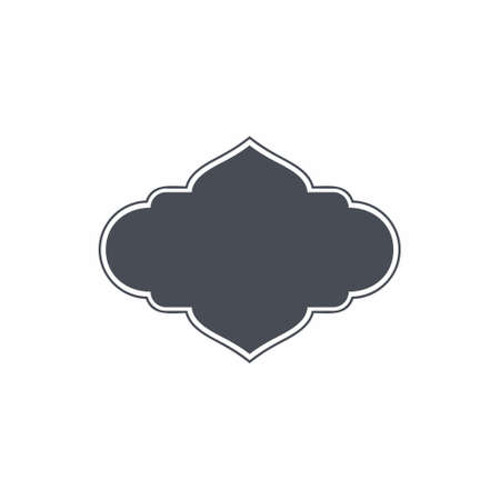 Ribbon Banner Icon on white background vector illustrationのイラスト素材