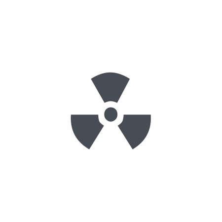 Radioactive Icon on white background vector illustrationのイラスト素材