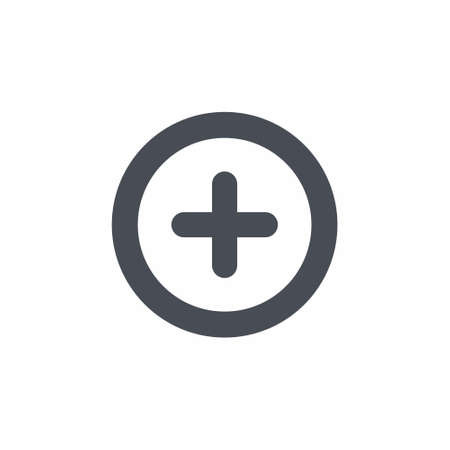 More Icon flat style on white background vector illustrationのイラスト素材