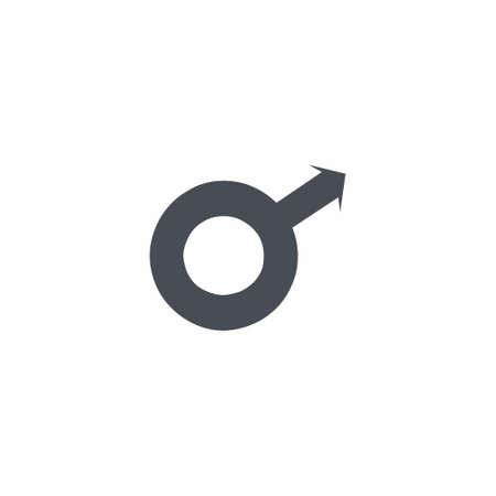 Male sign Icon on white background vector illustrationのイラスト素材
