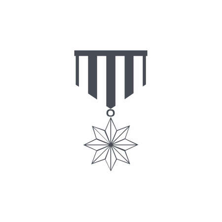 Medal Icon on white background vector illustrationのイラスト素材