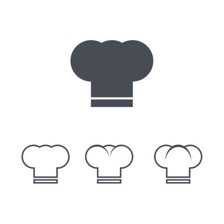 Cook cap icon on white background illustrationのイラスト素材