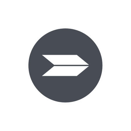 Arrow Icon on white background vector illustrationのイラスト素材