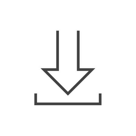 Download Icon on white background vector illustrationのイラスト素材