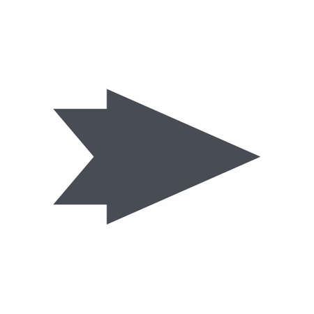 Arrow Icon on white background vector illustrationのイラスト素材