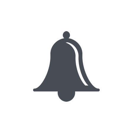 Bell icon on white background illustrationのイラスト素材