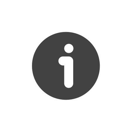 Info icon on white background illustrationのイラスト素材