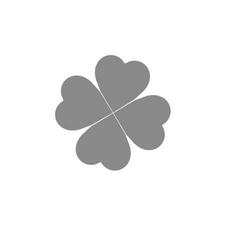 Clover icon on white background illustrationのイラスト素材