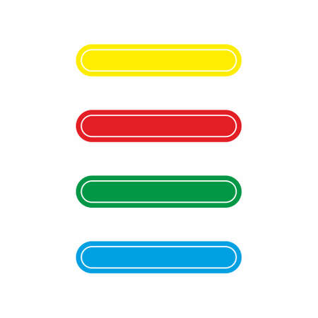 Button icon on white background vector illustrationのイラスト素材