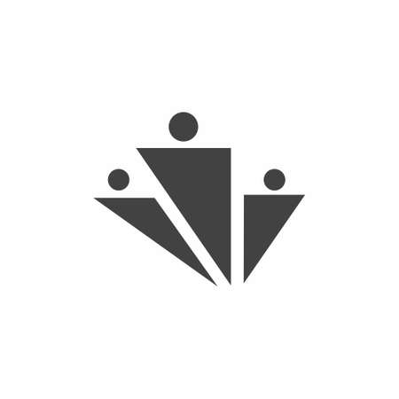 People group icon on white background vector illustrationのイラスト素材