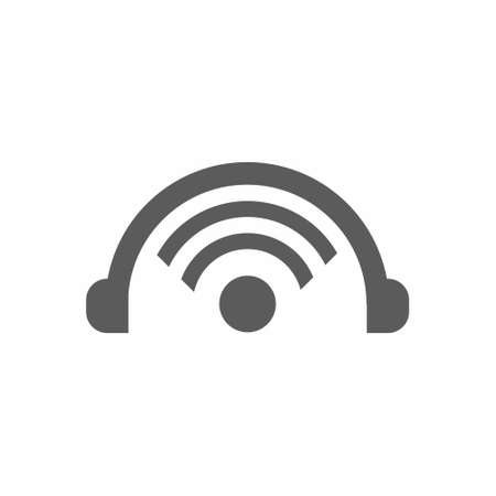 Operator icon on white background  illustrationのイラスト素材