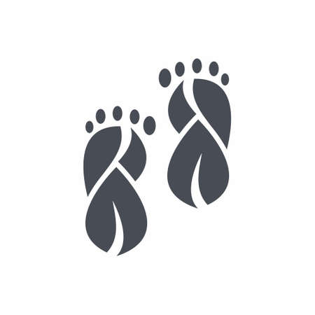 Leaves step icon on white background vector illustrationのイラスト素材