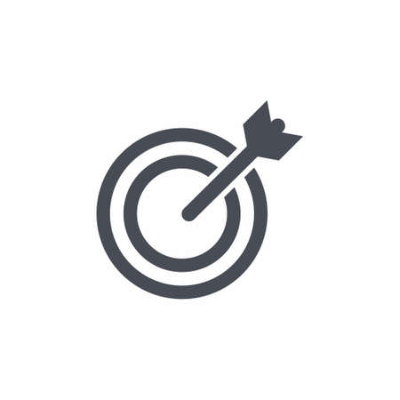 Target icon on white background vector illustrationのイラスト素材