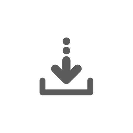 Download Icon on white background vector illustrationのイラスト素材