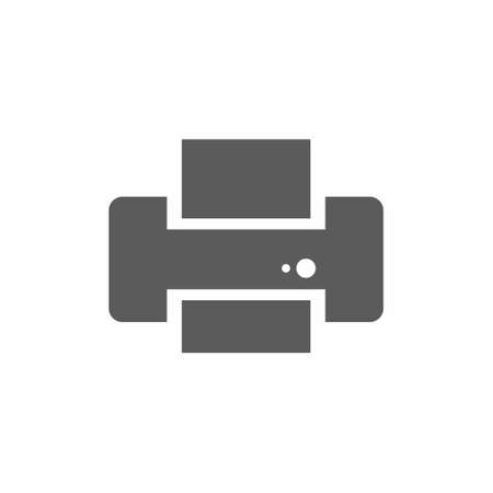 Printer icon on white background vector illustrationのイラスト素材